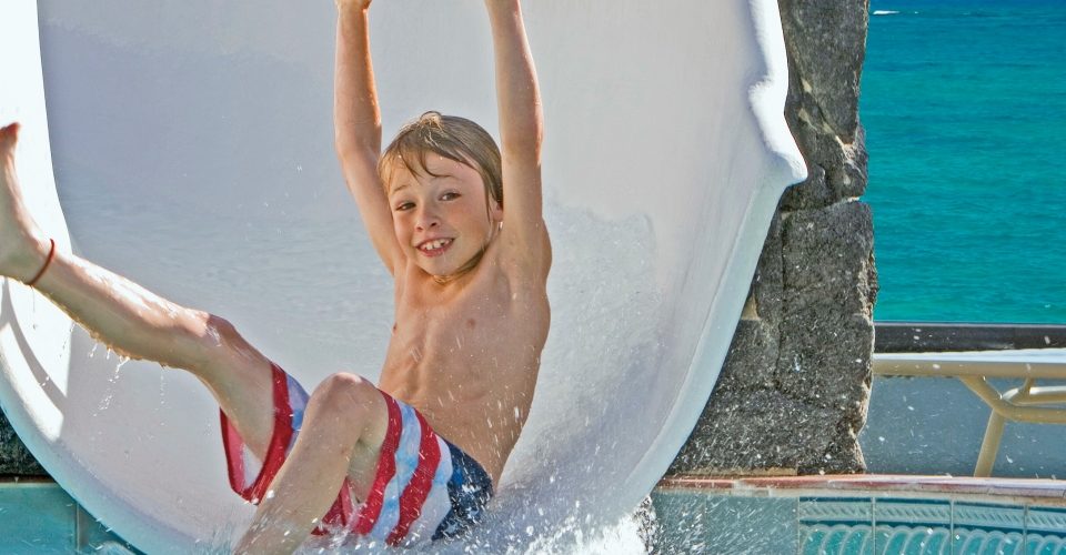 Kid enjoying pool - Xperience Florida Marine